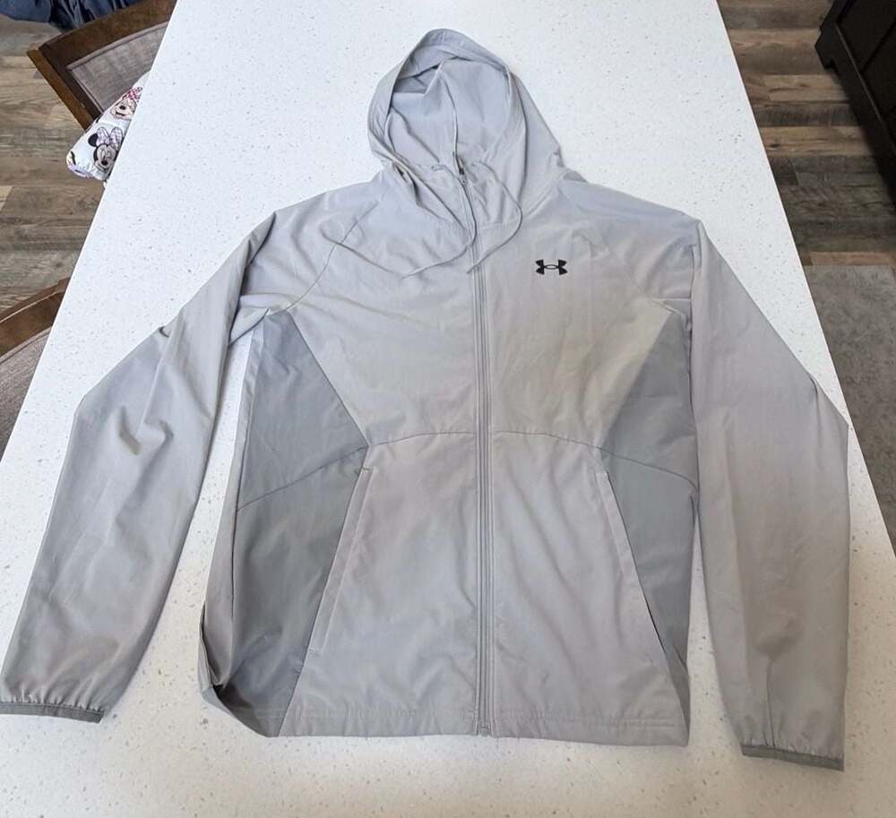 Men's Under Armour UA Stretch Woven Hooded Jacket Water Repellent 1362398